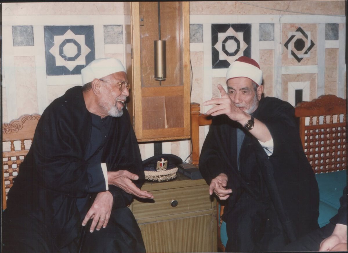 الشيخ إبراهيم جلهوم والشيخ الشعراوي&nbsp;