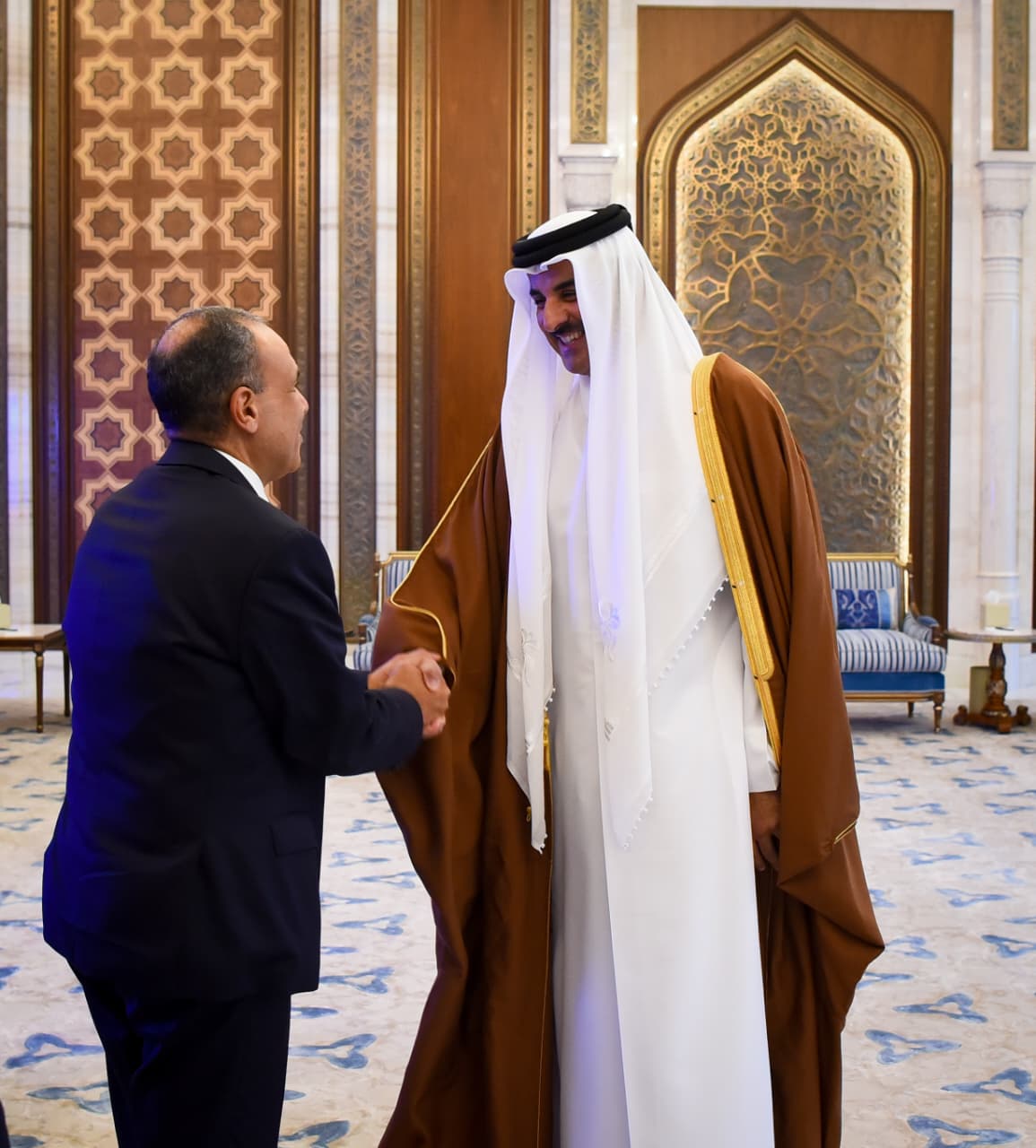 وزير الخارجية ينقل رسالة دعم وتضامن مصر التام إلى أمير قطر&nbsp;