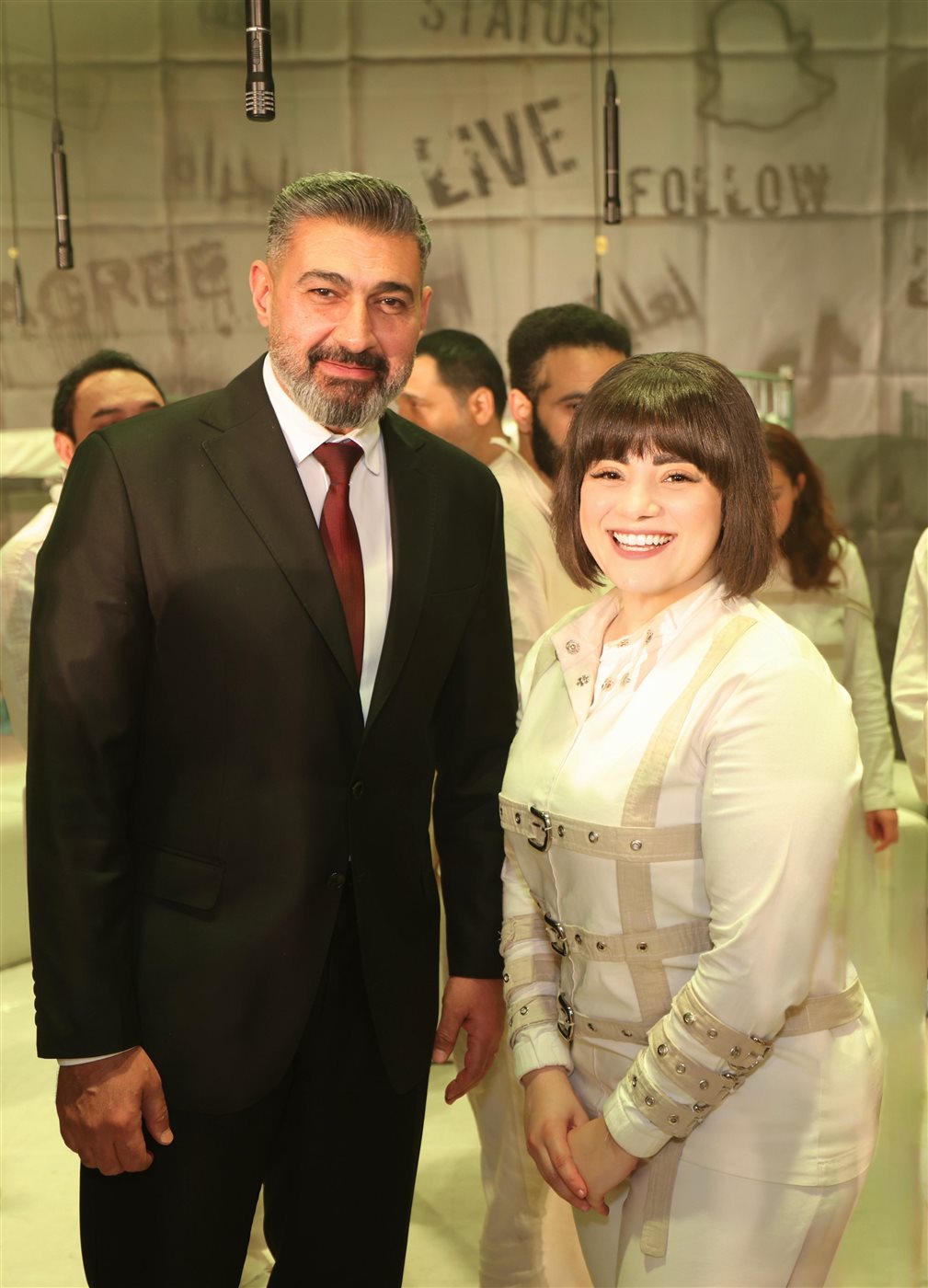 الفنان ياسر جلال يشيد بصوت إسراء عصام أثناء التحضيرات&nbsp;