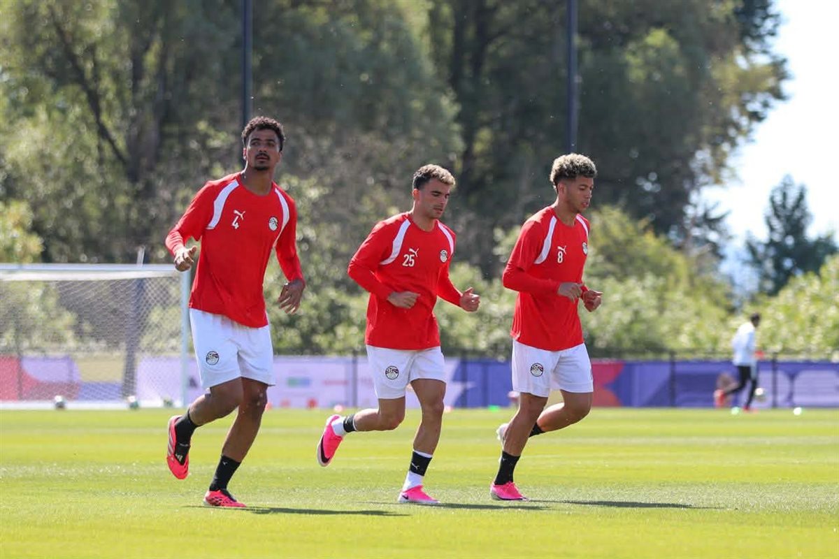 صور تدريبات منتخب مصر اليوم الأحد