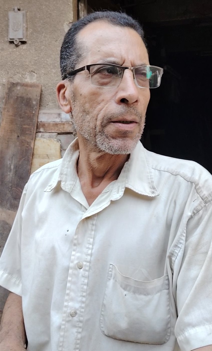 عم سعيد النجار احد جيران أسرة هدير محمد شعبان&nbsp;