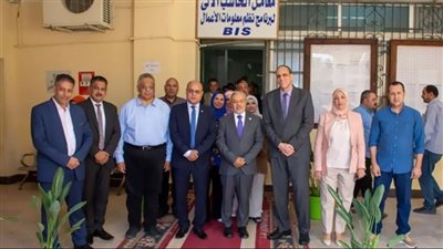 رئيس جامعة طنطا يفتتح معامل رقمية جديدة بكلية التجارة