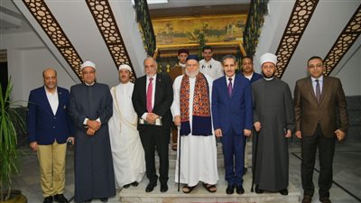 محافظ الغربية يستقبل مفتي الجمهورية السابق قبل احتفالية مولد السيد البدوي