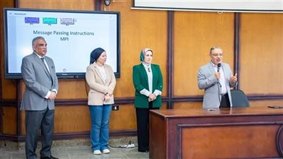 رئيس جامعة طنطا يتفقد كلية الحاسبات والمعلومات