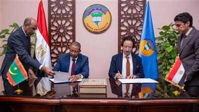 توقيع اتفاقية تعاون بين جامعتي طنطا ونواكشوط الموريتانية