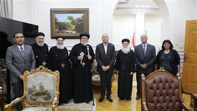 محافظ القاهرة يستقبل وفدًا من الكنيسة القبطية الأرثوذكسية 