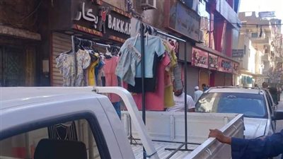 حملة لرفع الإشغالات بشوارع مدينة نجع حمادى
