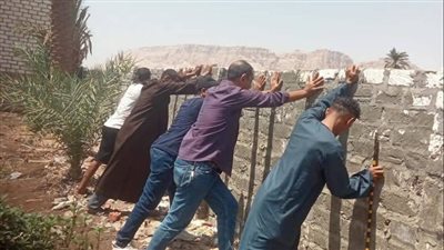 تنفيذ 3 حالات إزالة فورية بواقع 600 متر تعدى بنجع حمادى 
