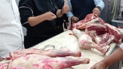 حماية المستهلك يشن حملة رقابية بالقليوبية تسفر عن ضبط 74 طن لحوم فاسدة