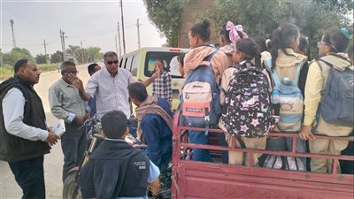 مصادرة تروسيكل يقل طلبة مدارس بمركز قوص بقنا 