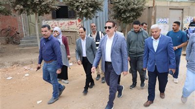 محافظ المنوفية 46 مليون جنيه جملة استثمارات مشروعات قطاع الرصف ببركة السبع