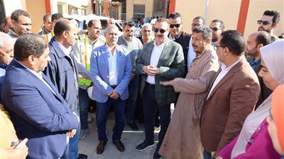 محافظ المنوفية يطلق شارة بدء التشغيل التجريبي لمشروع صرف صحي كمشيش
