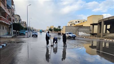 هطول أمطار متفرقة على قرى شمال سيناء 