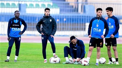 مران الزمالك..فقرة بدنيه وتدريبات تأهيلية لثلاثى الفريق 