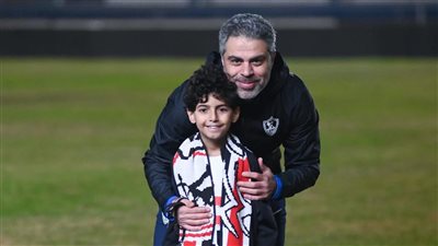 الطفل الفلسطيني سمير حجازي يحضر مران الزمالك (صور) 