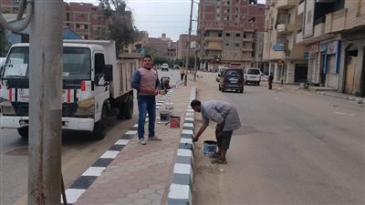  محافظ الغربية يتابع أعمال الدهانات ورفع كفاءة طريق طنطا – شوبر