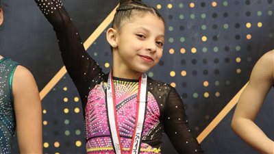 ليلى محمود تحقق الميدالية الذهبية فى بطولة الجمهورية للجمباز الفنى تحت 9 سنوات 2026