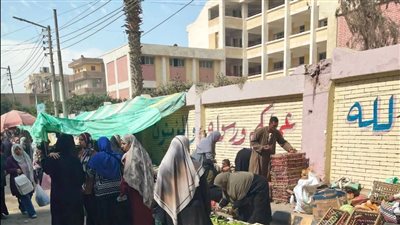 حملات موسعة لرفع الإشغالات من محيط لجان الامتحانات في القليوبية