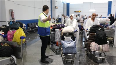 ختام موسم الحج بمطار القاهرة الدولي واستقبال أكثر من 65 ألف حاج