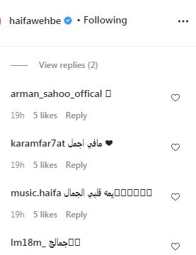 متابعو النجمة اللبنانية هيفاء وهبي عبر الانستجرام