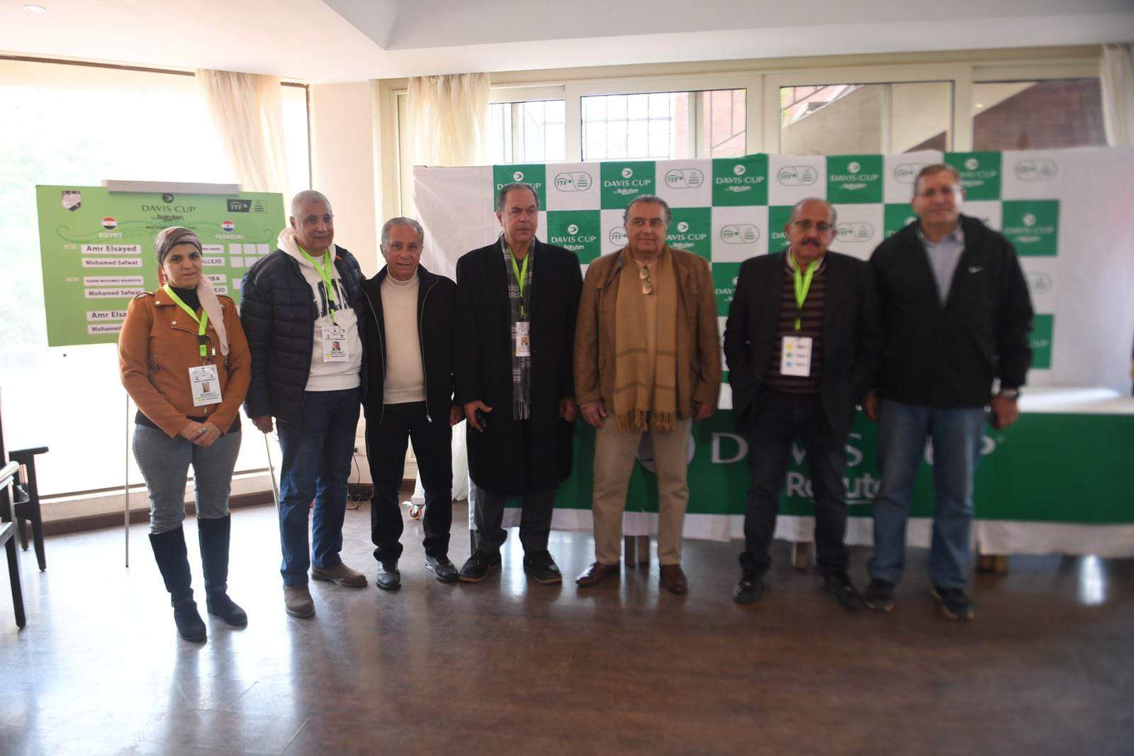 قرعة مباراة مصر وباراجواي بكاس ديفيز للتنس