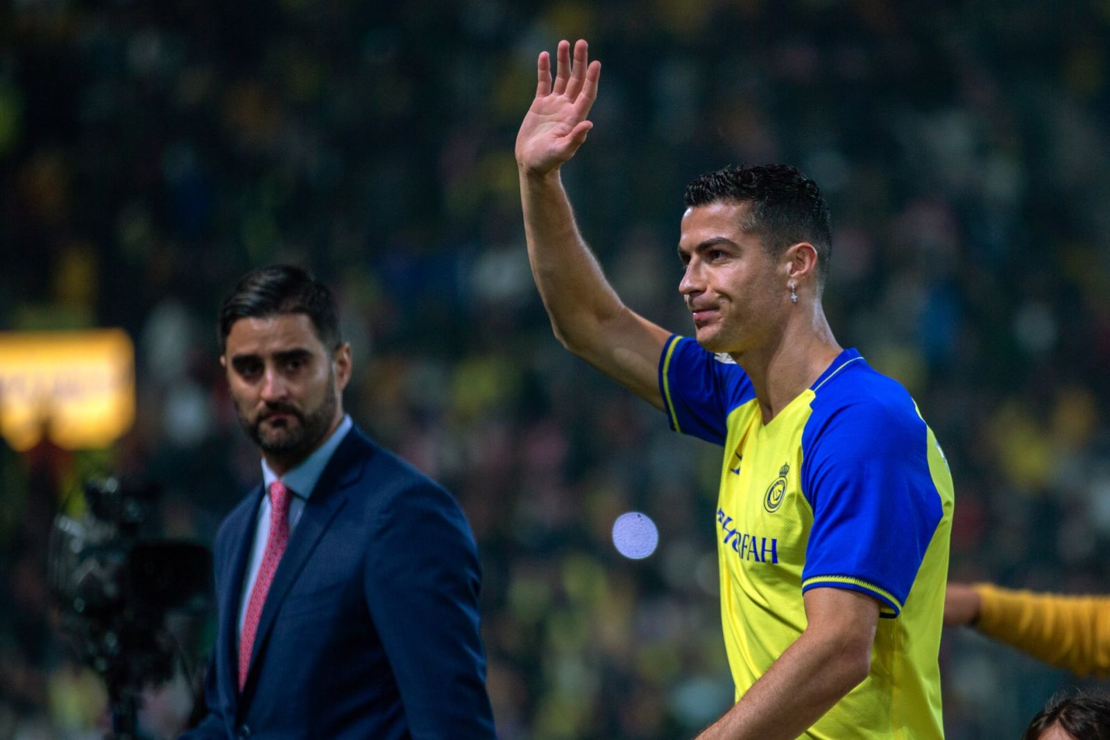 كريستيانو رونالدو لاعب فريق النصر السعودي