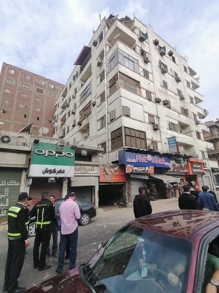 انهيار جزئي لمنزل بالجيزة