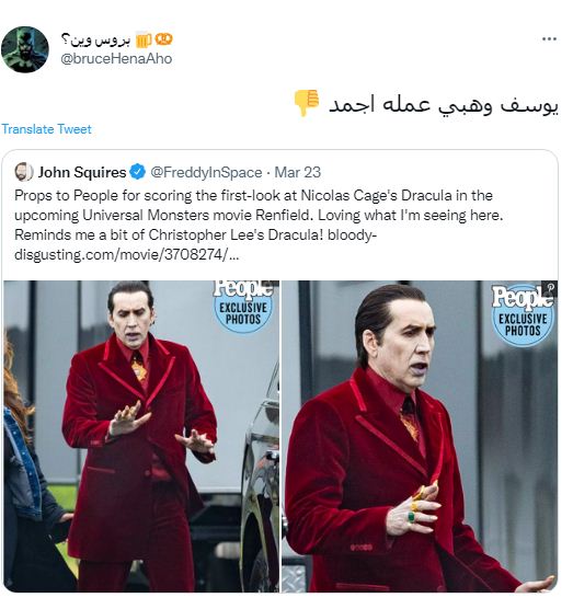 يوسف وهبي ونيكولاس كيدج 