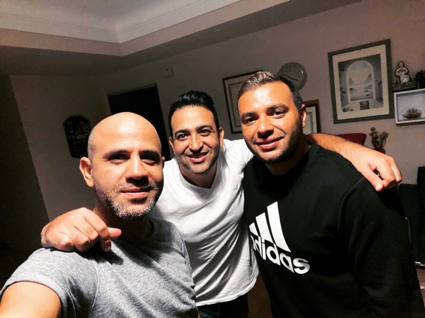 رامي صبري وعزيز الشافعي وتامر حسين