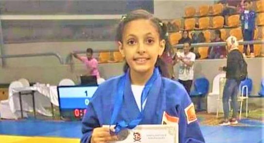 لاعبة الجودو رنا وائل