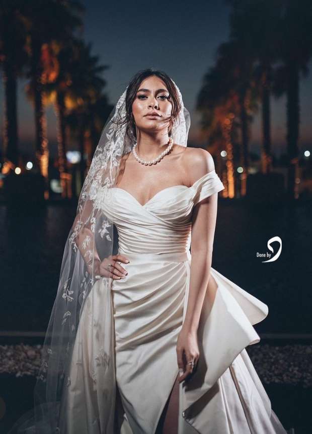 سعر فستان زفاف هاجر احمد