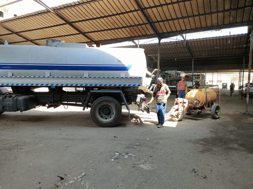 رفع كفاءة سوق الجملة بشربين وتحديد أماكن الباعة الجائلين