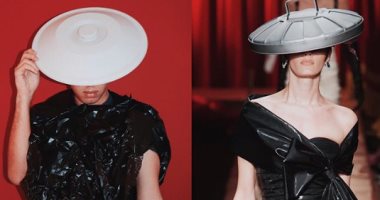 عرض ازياء من القمامة 