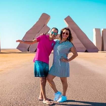 صفاء جلال مع زوجها