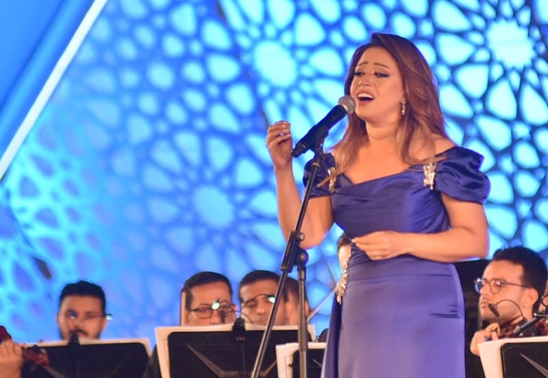 ريهام عبد الحكيم من مهرجان الموسيقى العربية