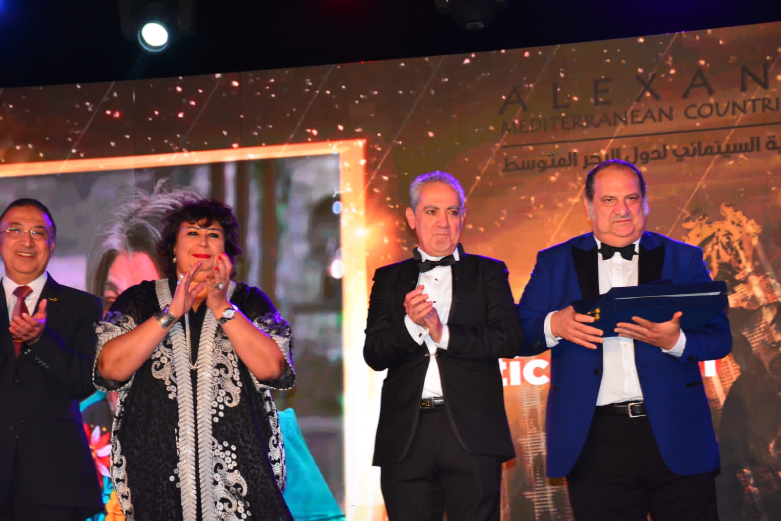 تكريم سلوي خطاب وخالد الصاوي 