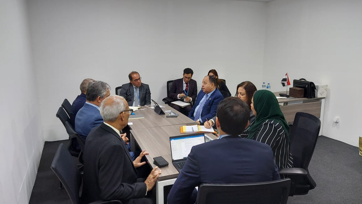 وزير المالية فى لقائه مع ماركوس ترويخو رئيس بنك التنمية الجديد «NDB»، على هامش قمة المناخ بشرم الشيخ