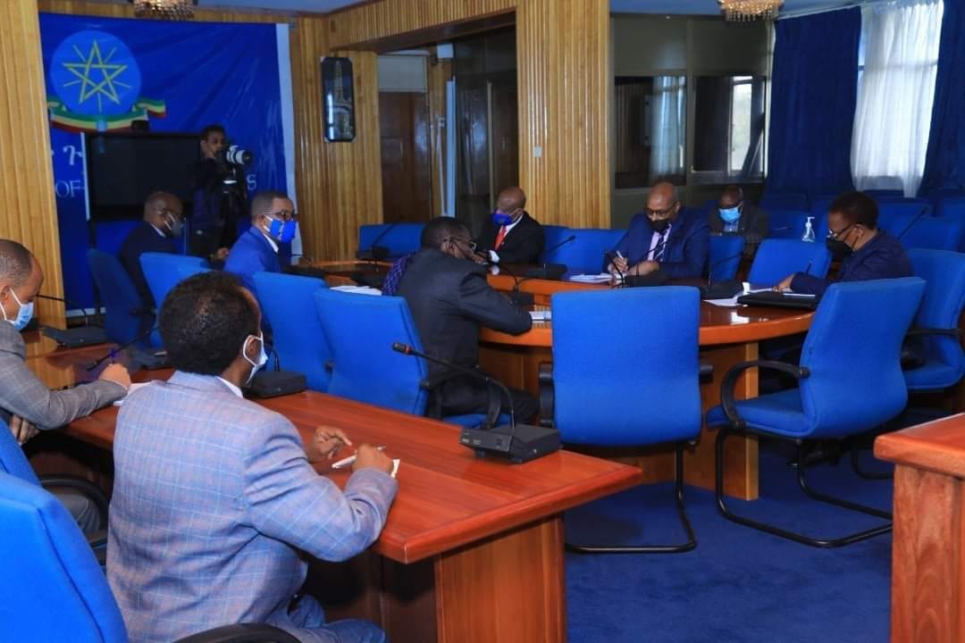 جانب من اجتماع حول سد النهضة