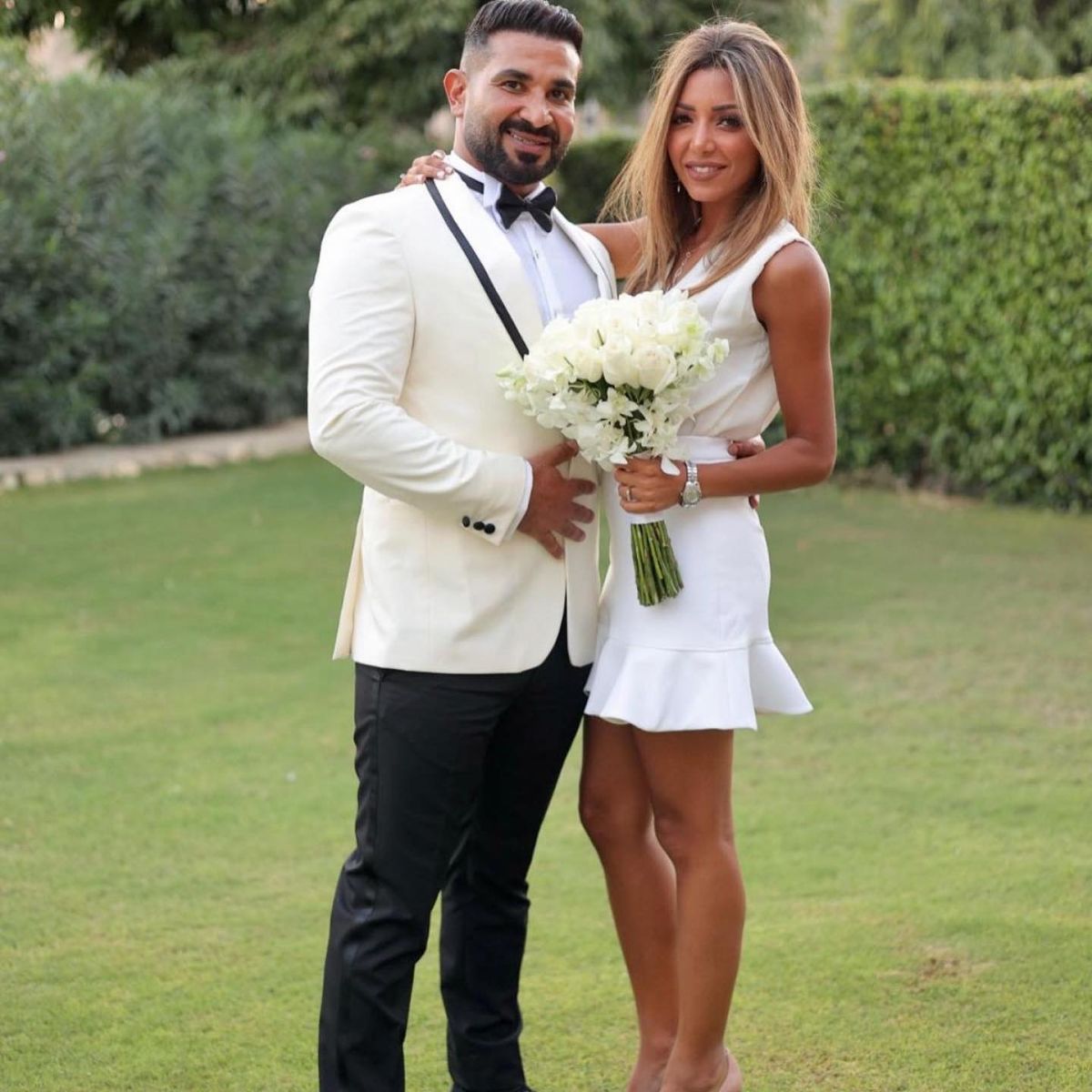احمد سعد وزوجته