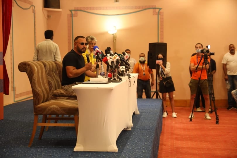 أحمد السقا من المؤتمر الصحفي