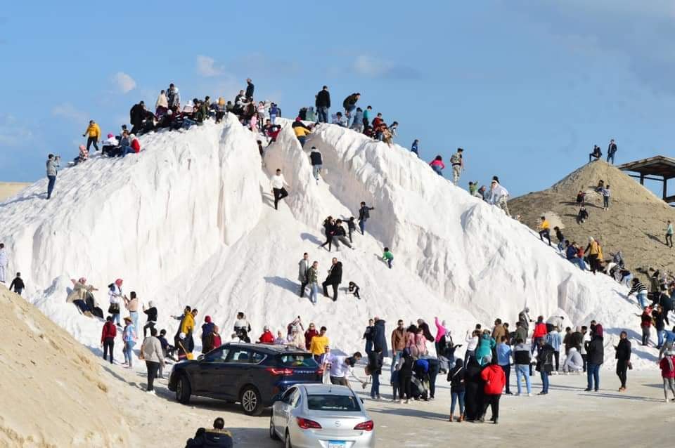 جبال الملح ببورفؤاد مزار سياحي جديد بديل للجليد
