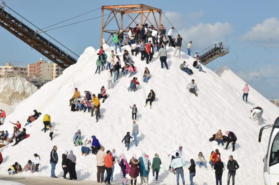 جبال الملح ببورفؤاد مزار سياحي جديد بديل للجليد