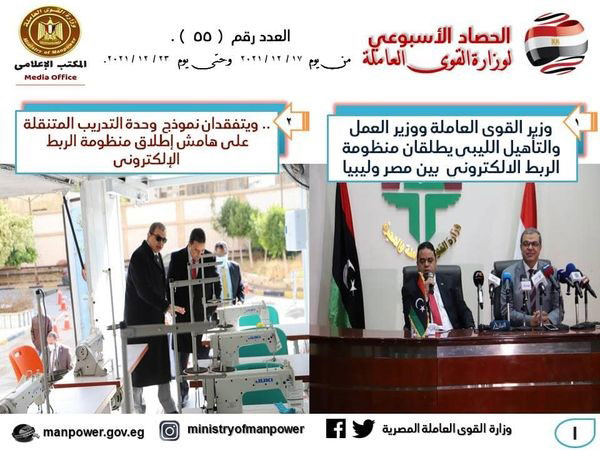 إطلاق منظومة الربط الإلكتروني بين مصر وليبيا و5908 فرصة عمل.. صور