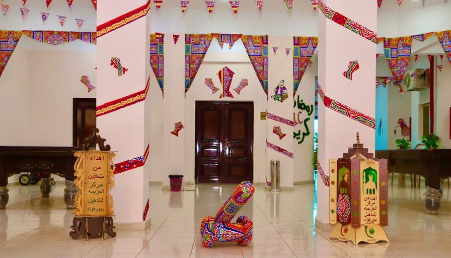 المتعافون من الإدمان يبتكرون فوانيس رمضان ومدفع الإفطار  داخل ورش التدريب