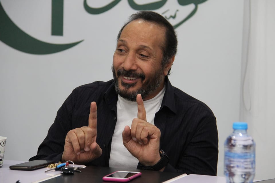 علي الحجار من صالون الوفد الثقافي