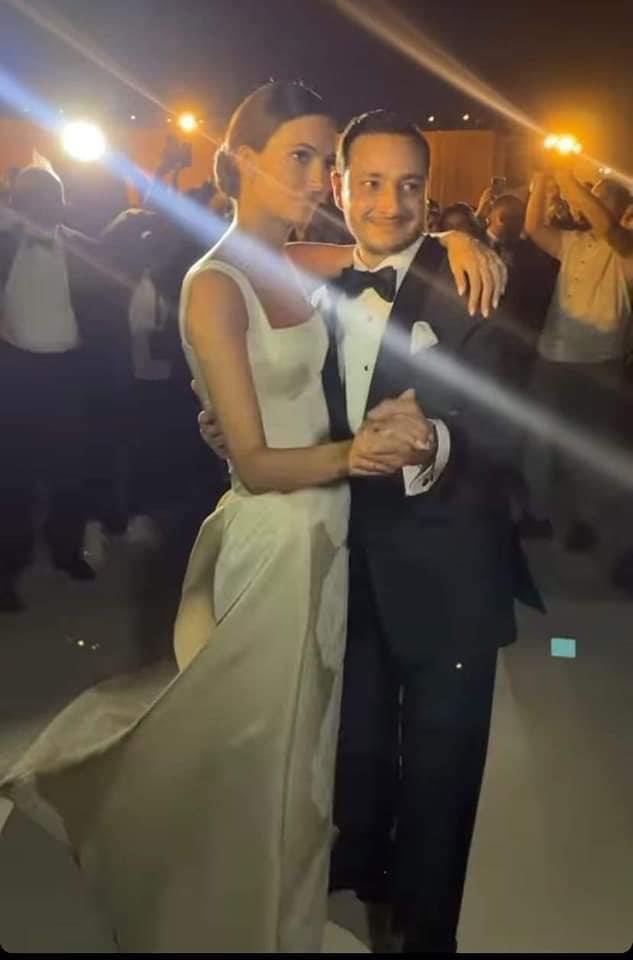 انسي نجيب ساويرس في حفل زفافه