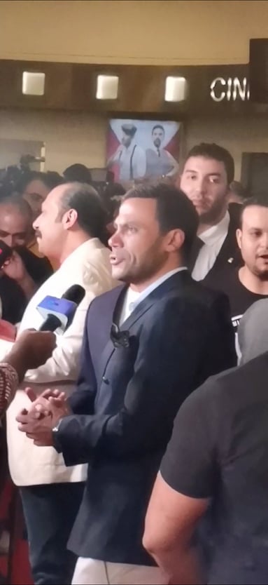 محمد إمام من العرض الخاص للفيلم