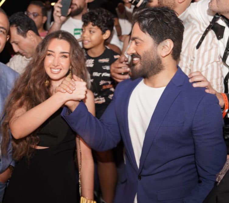 هنا الزاهد وتامر حسني