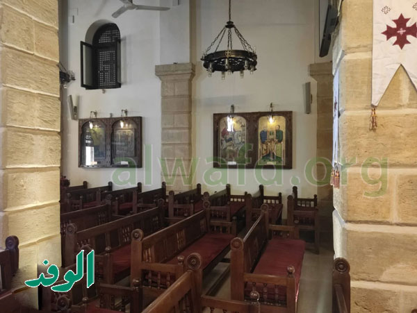 الوفد داخل  كنيسة العذراء بالمعادي.. سر مباركة العائلة المقدسة لنهر النيل (بالفيديو والصور)