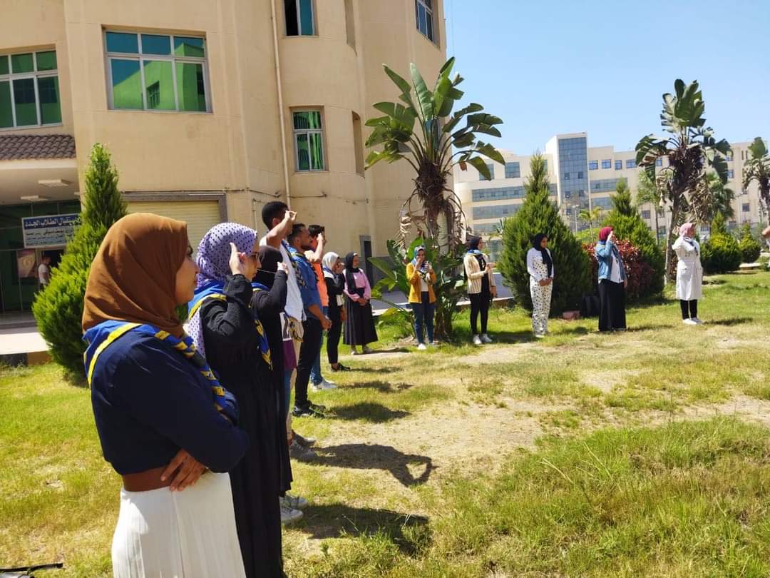 جوالةجامعة كفرالشيخ تنفذ خطة النشاط الصيفي وتنظم معسكر للخدمة العامة